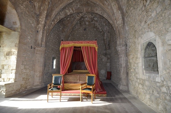 Bedroom in Mussomeli Castle in Sicily