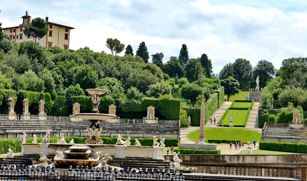 Boboli Gardens in Florence, one of the most beautiful gardens in Italy