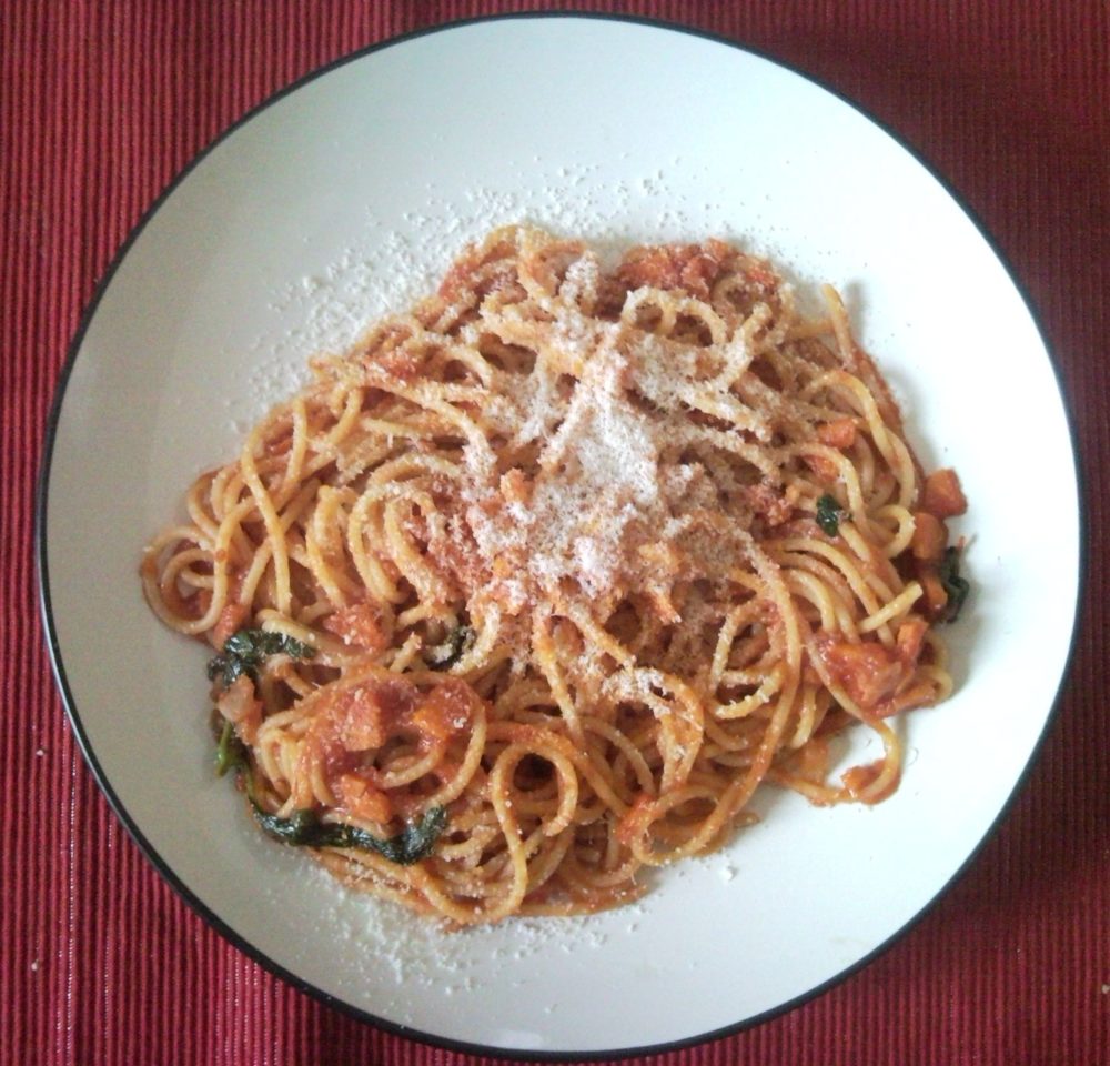 Spaghetti, the Italian way