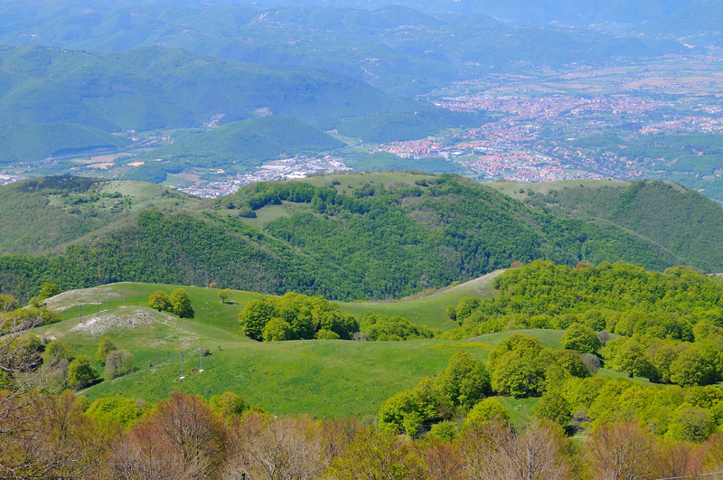 Rieti seen from Mount Terminillo