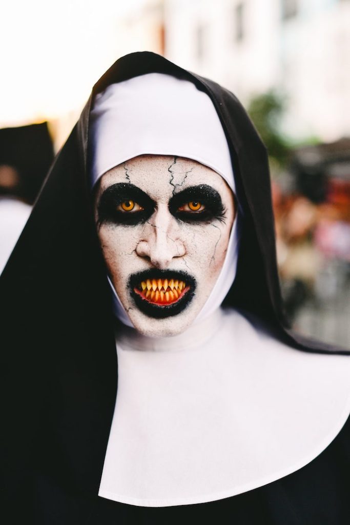 scary halloween look - nun