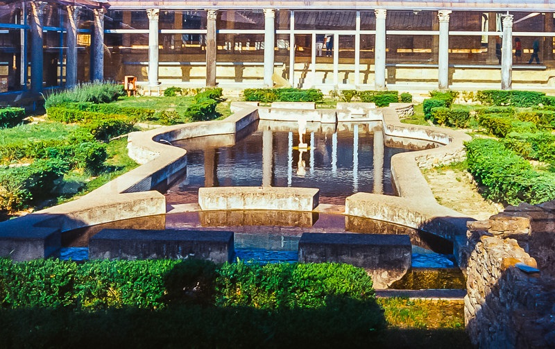 Garden in Villa Romana del Casale, Piazza Armerina 