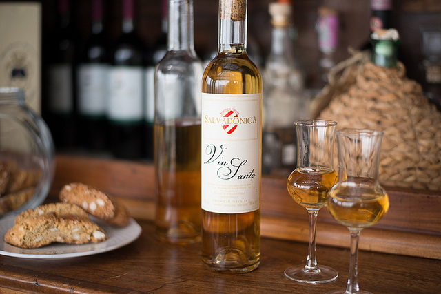 Vin Santo and Cantuccini.