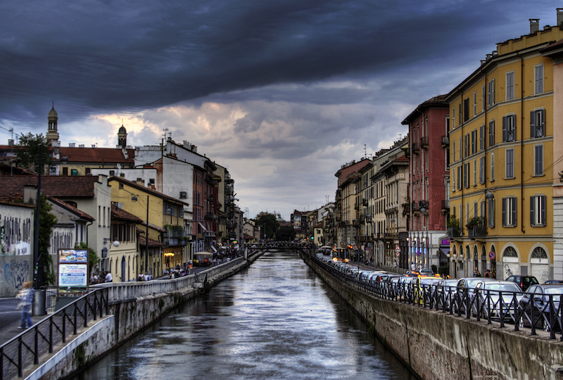 The navigli in Milan