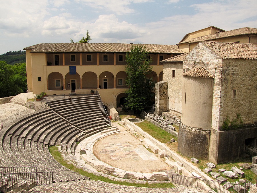 The roman amphitheatre in Spoleto.
