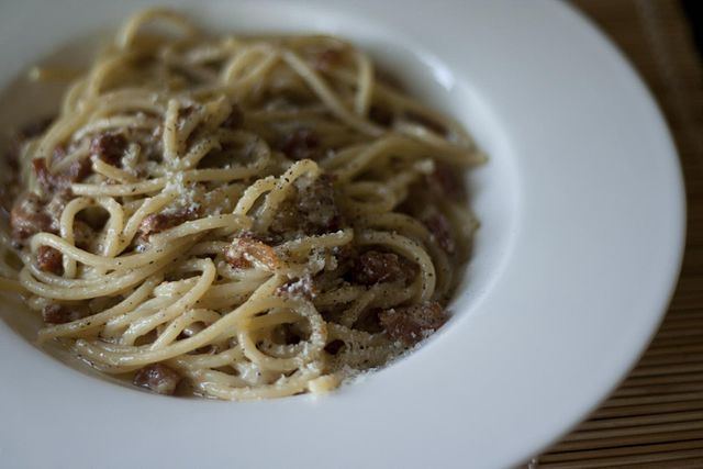 Pasta alla Gricia, the ancestor of Amatriciana