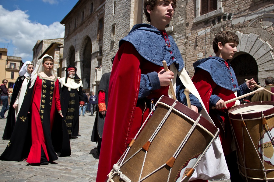 The "corsa all'anello" in Narni, Umbria. 