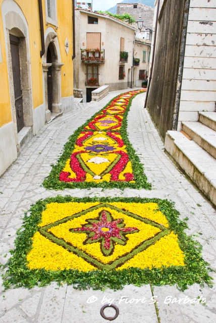 Infiorata in Cusano Mutri, Benevento.