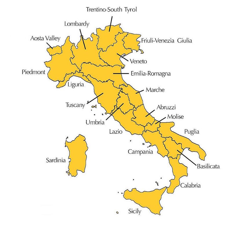 regions of italy