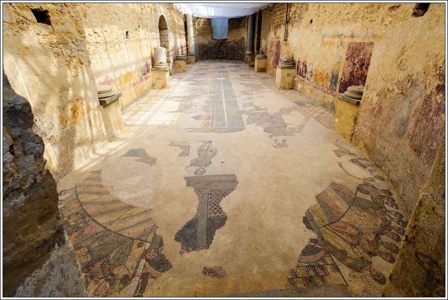 A room in Villa Romana del Casale, Piazza Armerina, Sicily