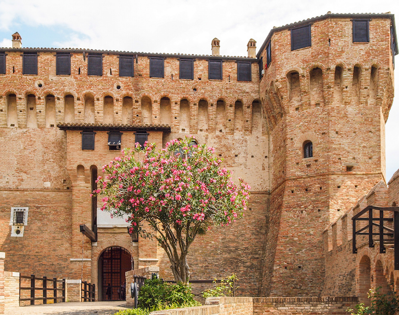 Drawbridge and fortifications guarding the fortress in San Leo, where Cagliostro was imprisoned the last years of his life.