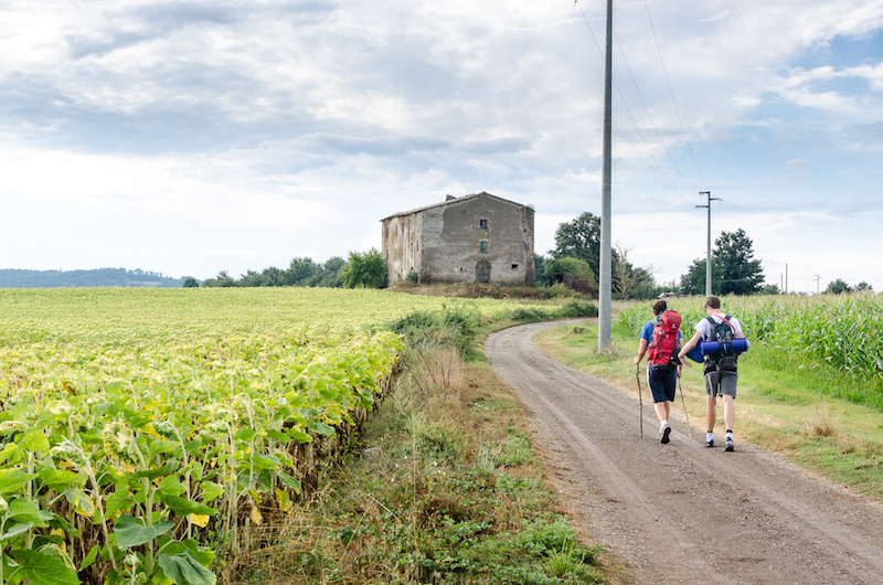 Along the Via Francigena in Lazio.