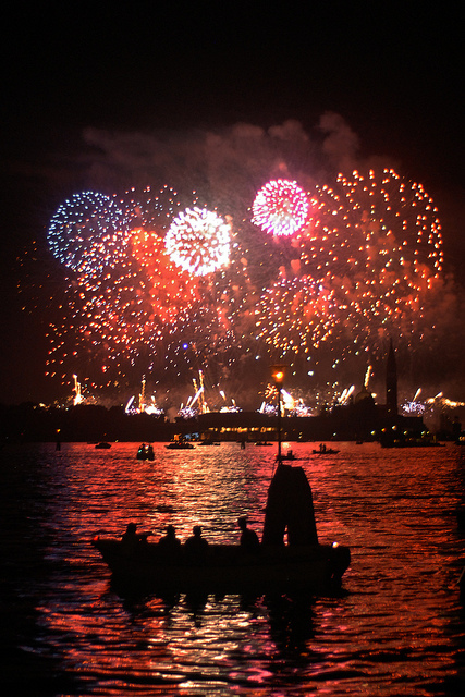 Venetian sky during the Redentore celebrations 