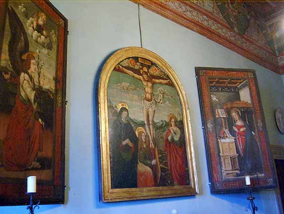 Bracciano - The castle - Trittico Bracciano - The Castle - Trittico from the School of Umbria (1540)