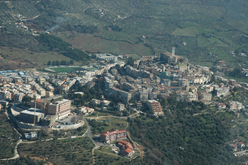 Palombara Sabina - The castle - Aerial view