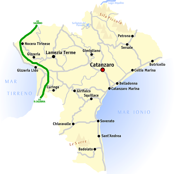 Catanzaro Map