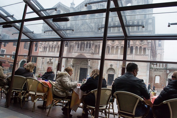 Coffee with a view, Ferrara 