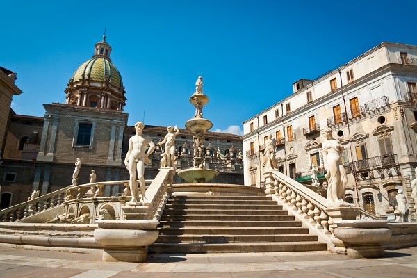 Piazza Pretoria in Palermo