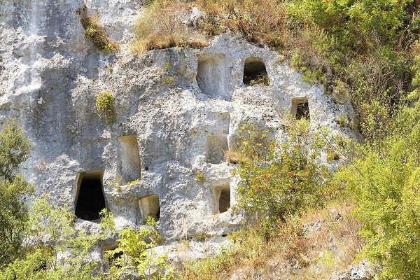 The Necropolis of Pantalica with over 5,000 tombs dating from the 13th to the 17th centuries B.C. are a Unesco World Heritage Site