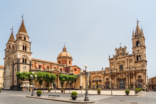 Piazza del Duomo and Cathedral in Acireale