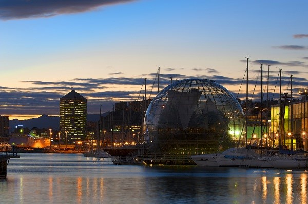 The Biosphere in the old port of Genova