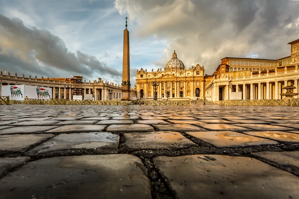 St. Peter's in Rome in the morning light