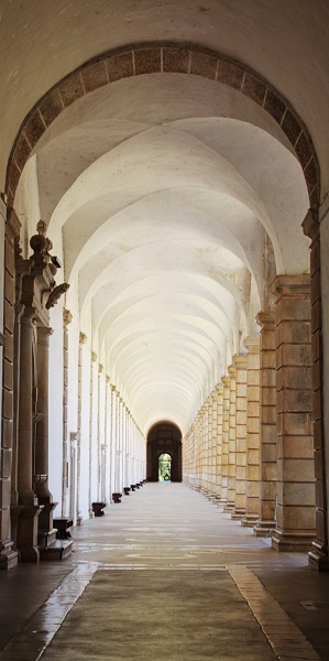 Cloister of the monastery in Padula