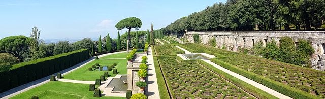 Garden of Mirrors at the Papal Summer House in Castel Gandolfo