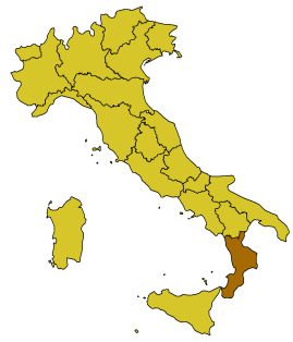 Calabria map