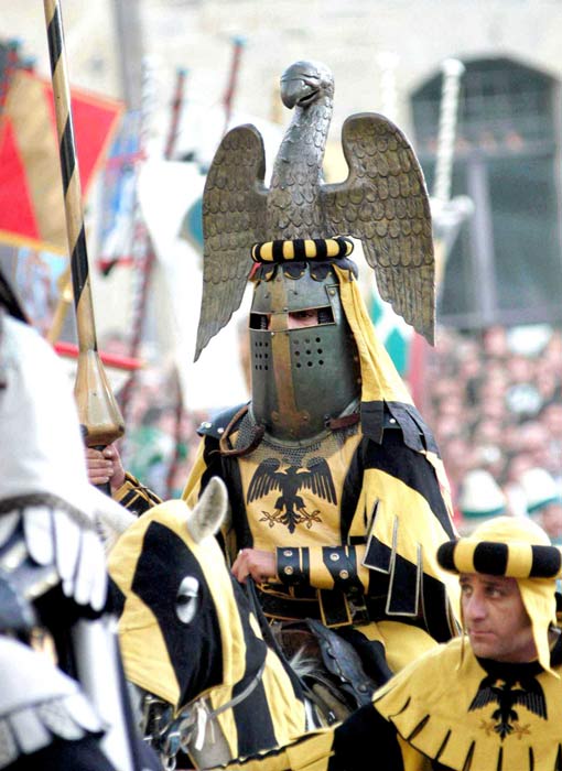 Knight Jousting Italy Crowd Italian armor