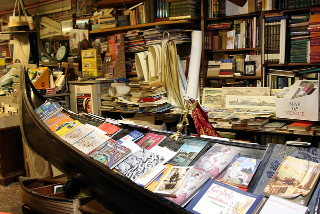 Libreria Acqua Alta, in Venice 