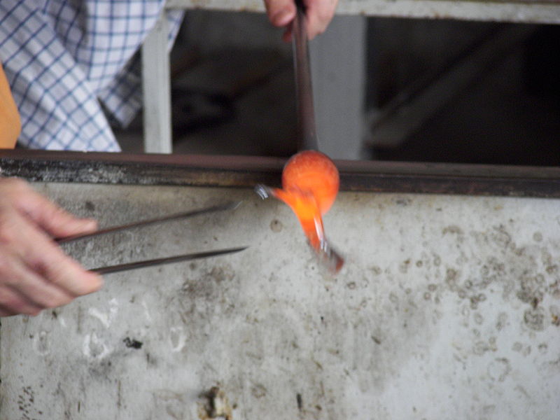 Murano glassblowing