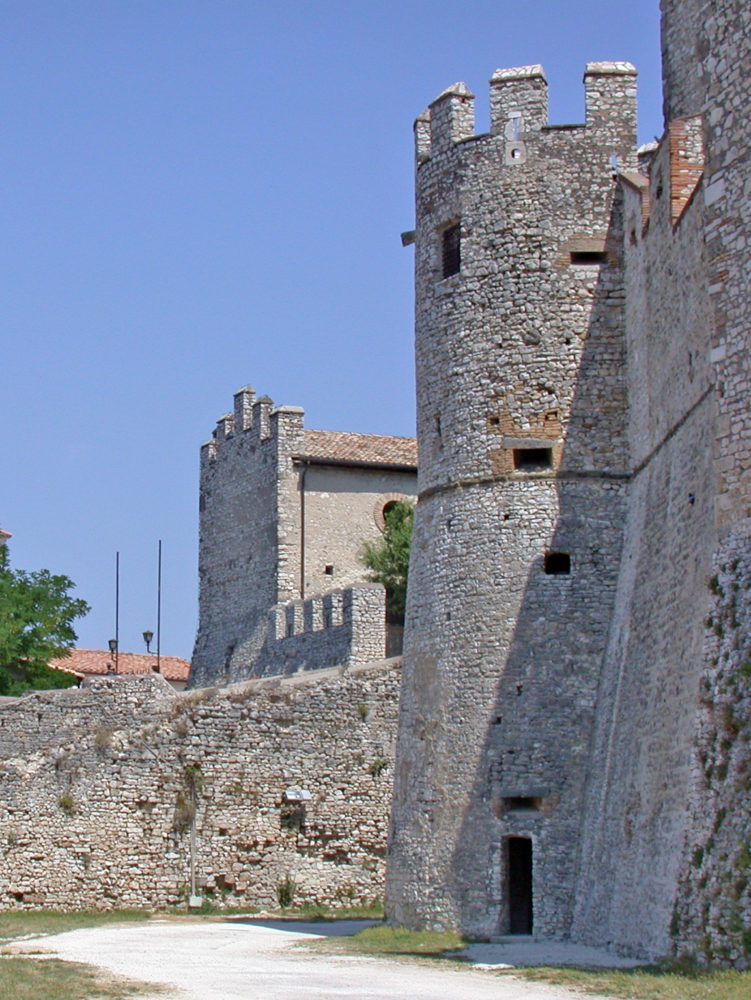 Nerila - Orsini Castle today - Particular of one side Nerila - Orsini Castle Today