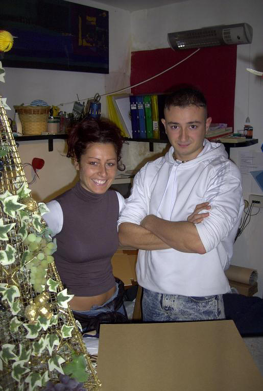 Veronica and Riccardo, owners of GraphicArt Bazaar