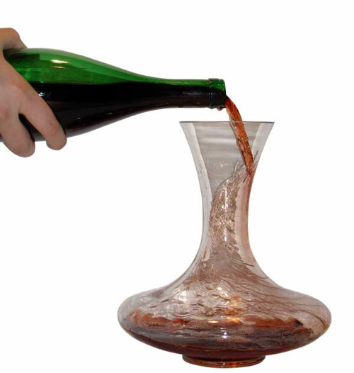 decanting wine