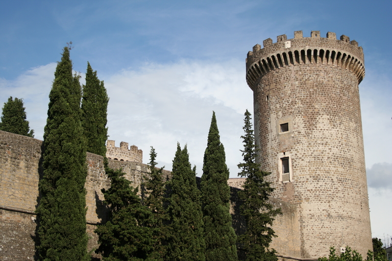 castle of Rocca Pia in the hill top town of Tivoli