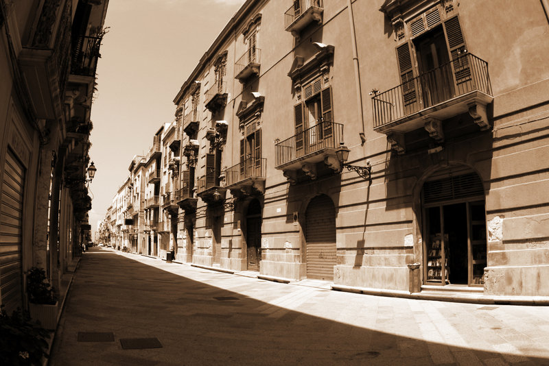 trapani Street in Trapani