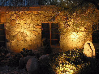 garden at night