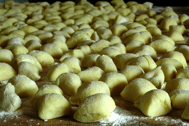 Homemade potato gnocchi 