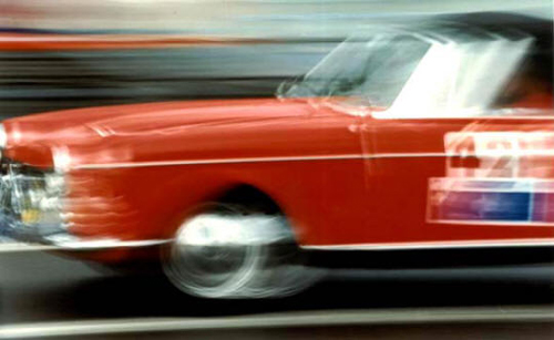 The Fiat 1500 flying by The Fiat 1500 flying by