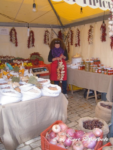 A Summer small town evening: browsing stalls full of deliciousness