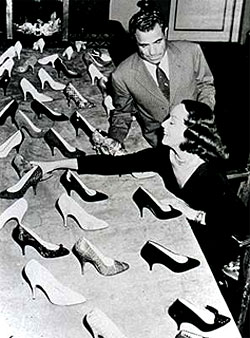Ferragamo Shoes on Display, Italy