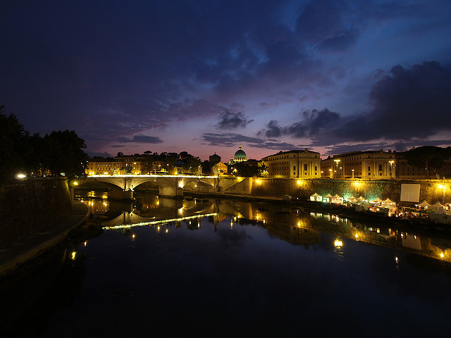 Rome the Tiber River the tiber river