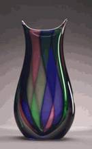 glass murano color vase