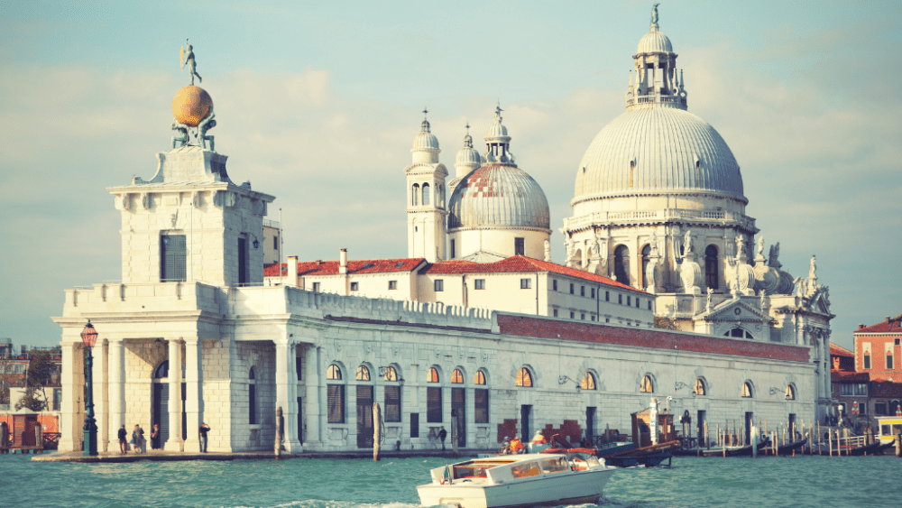 venice canals view venice church