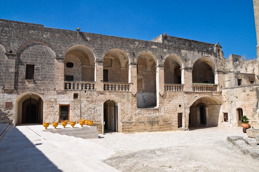 episcopio castle in grottaglie, puglia