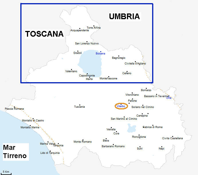 tuscia map