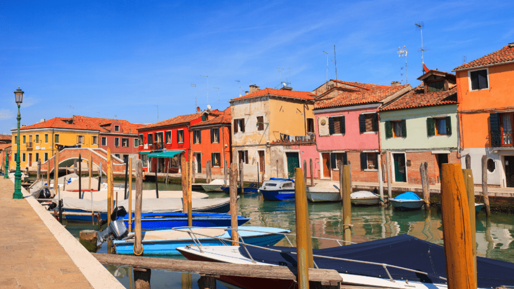 Murano houses venice lagoon