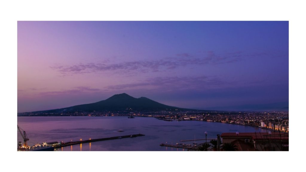 Parco Nazionale del Vesuvio durante il tramonto